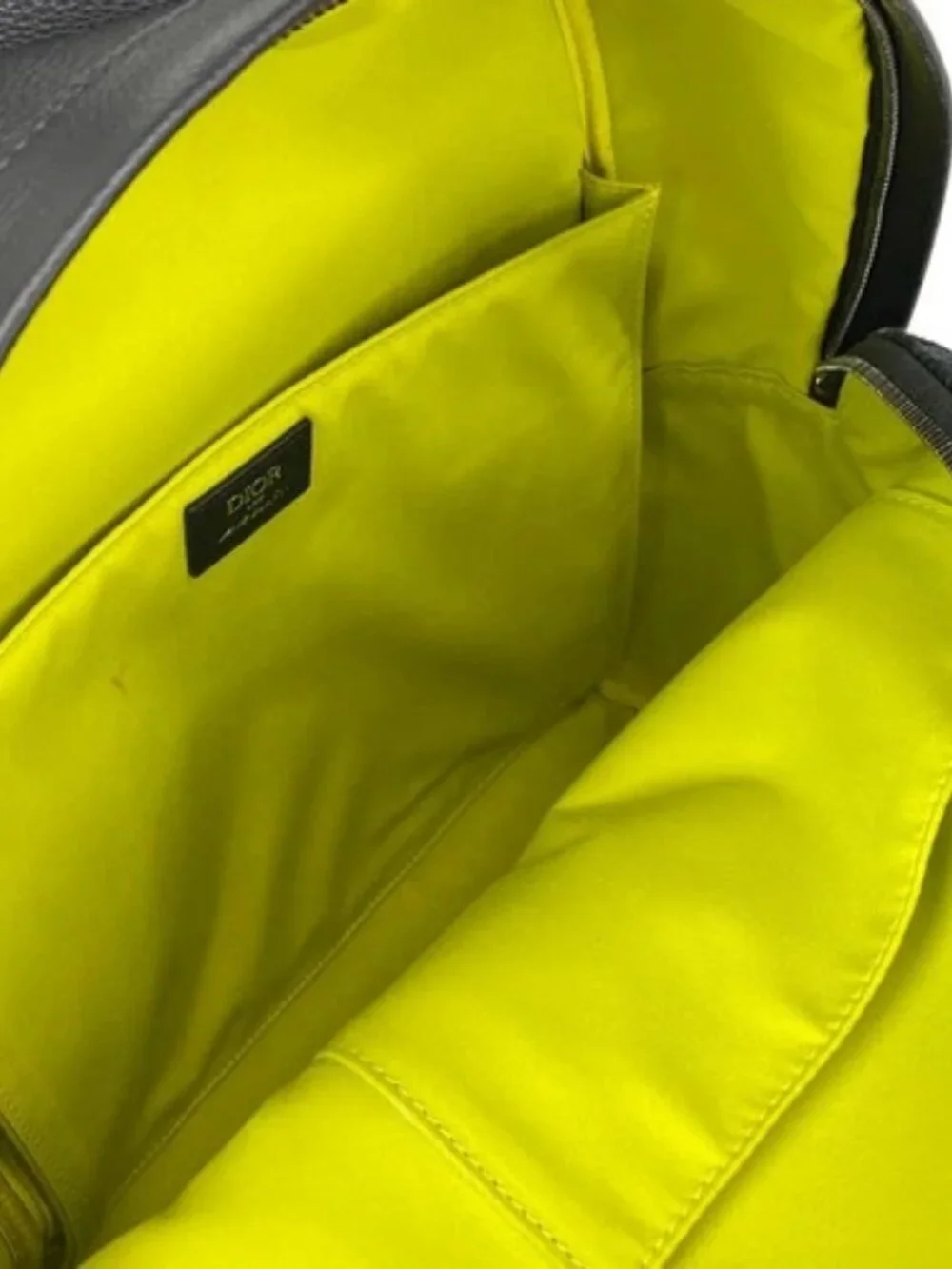 DIOR/ChristianDior Rider 2.0 Zip Backpack 1ESBA199OUP_H958 Black Yellow Pink